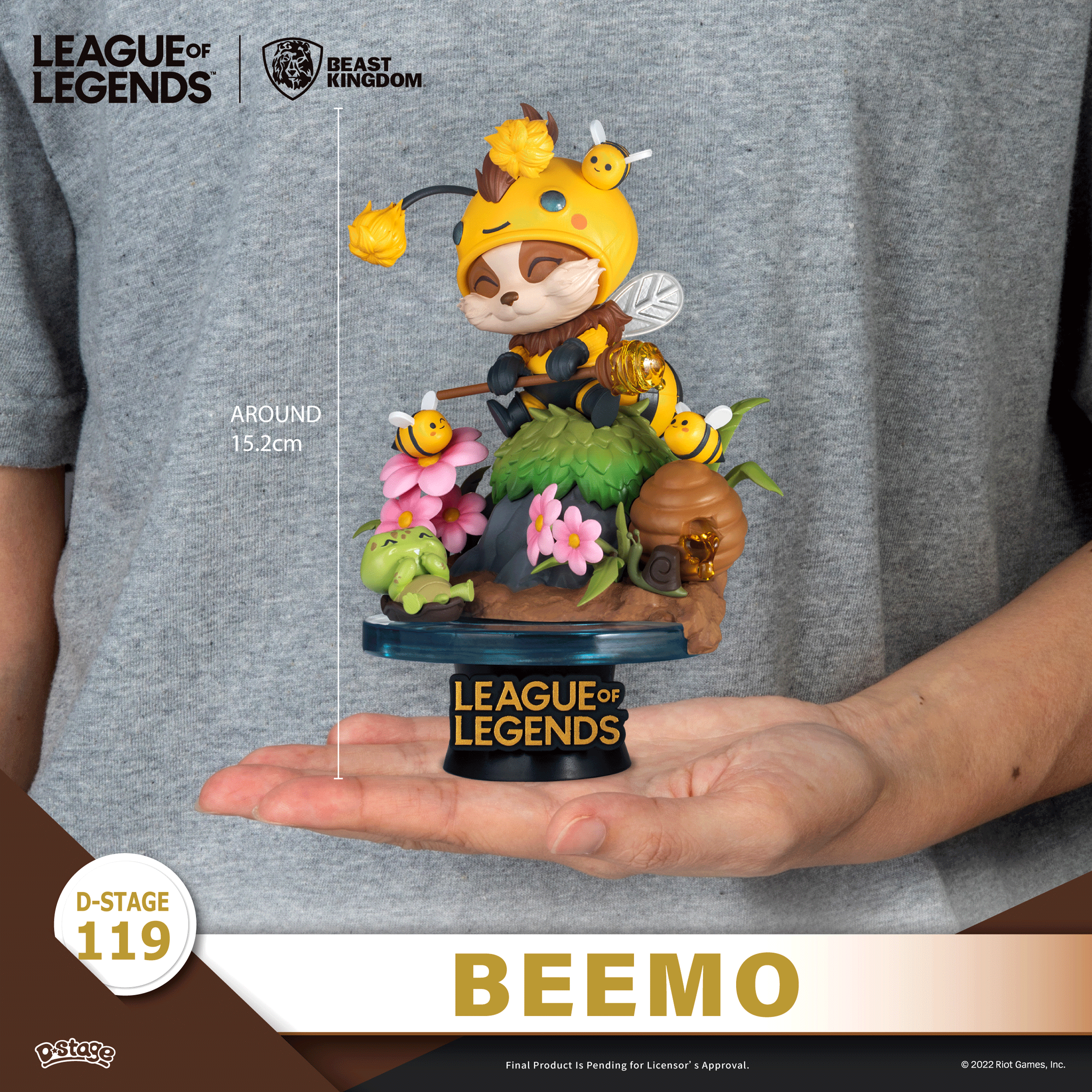 League of Legends BZZZIGGS & BEEMO フィギュア Beast Kingdom Diorama Stage Beemo & BZZZiggs Set | Riot Games Store