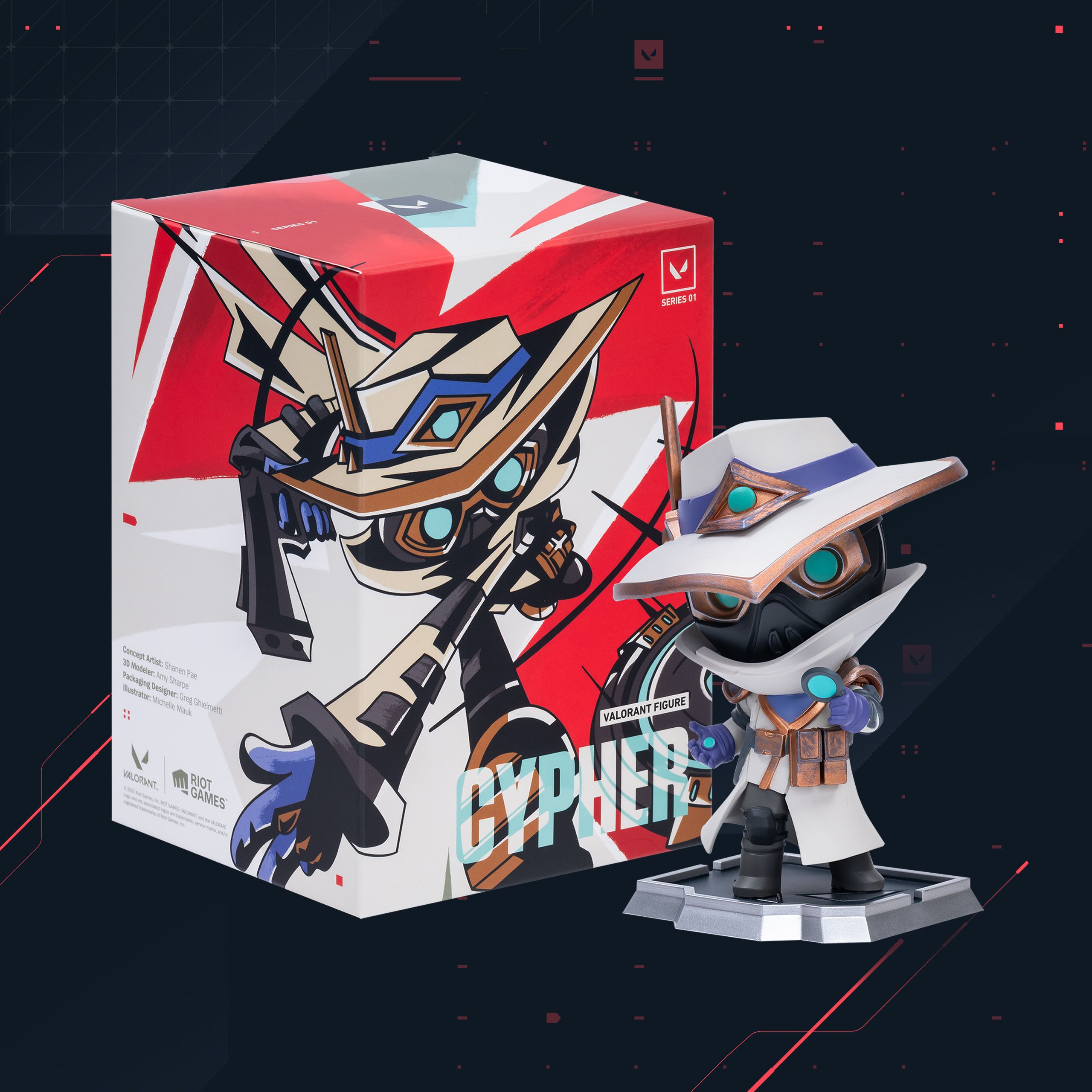 Figurka Cyphera z kolekcji Alfa VALORANT | Sklep Riot Games