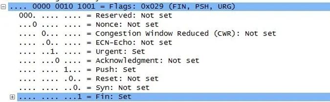 Christmas Tree Packet flags in Wireshark