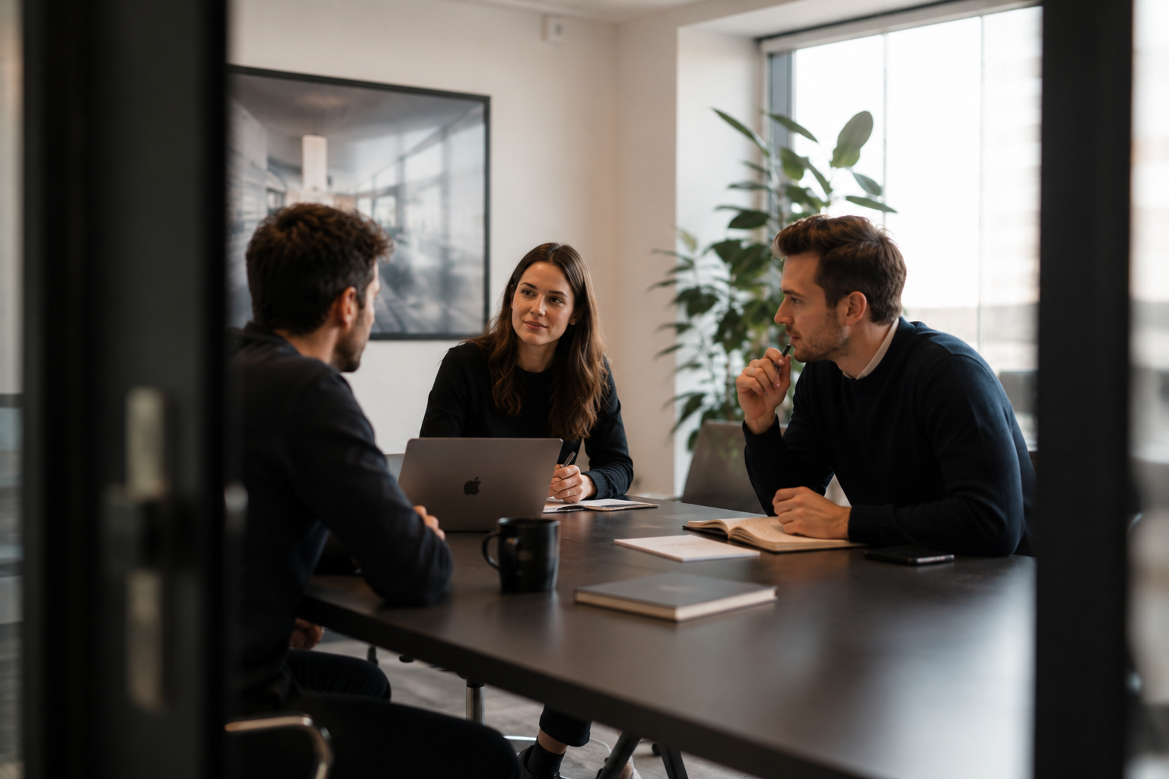 People in a meeting