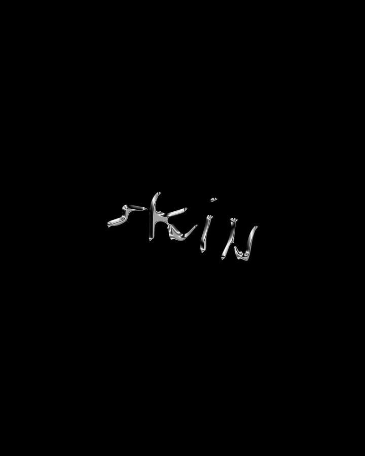 "Skin" logotype poster