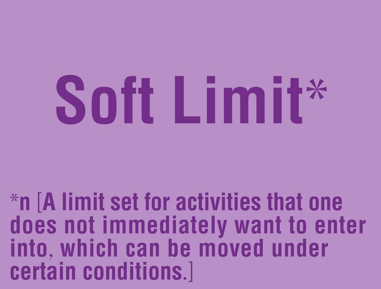 Soft Limit definition