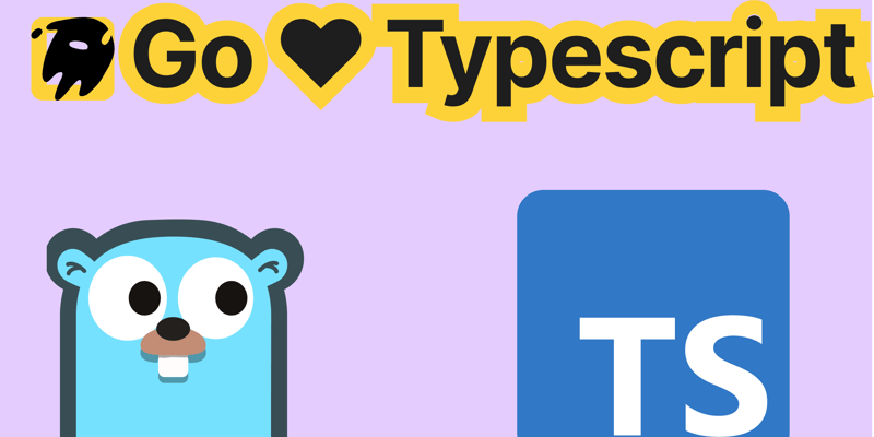 a purple background with the words go typescript and ts
