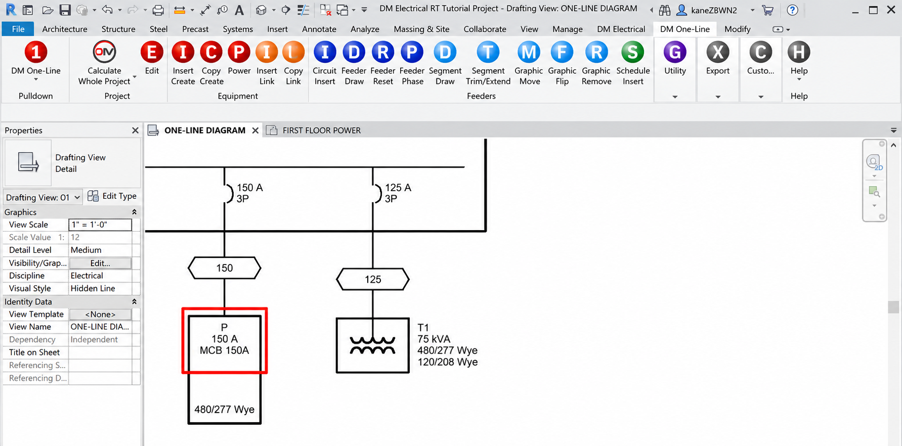 One-line riser diagrams ElectroBIM
