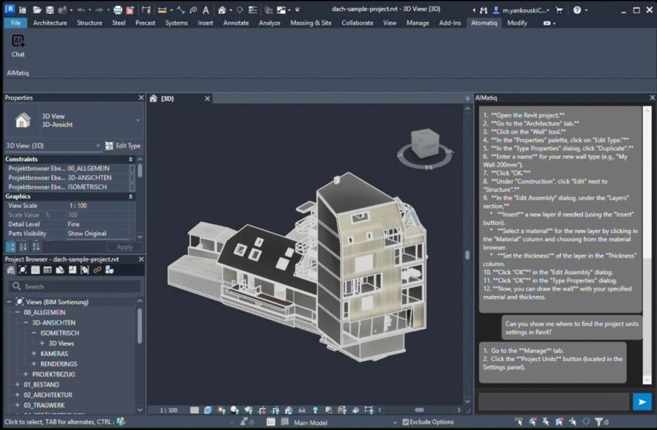 AI assistant for Revit: Gemini integration & BIM automation | atomatiq