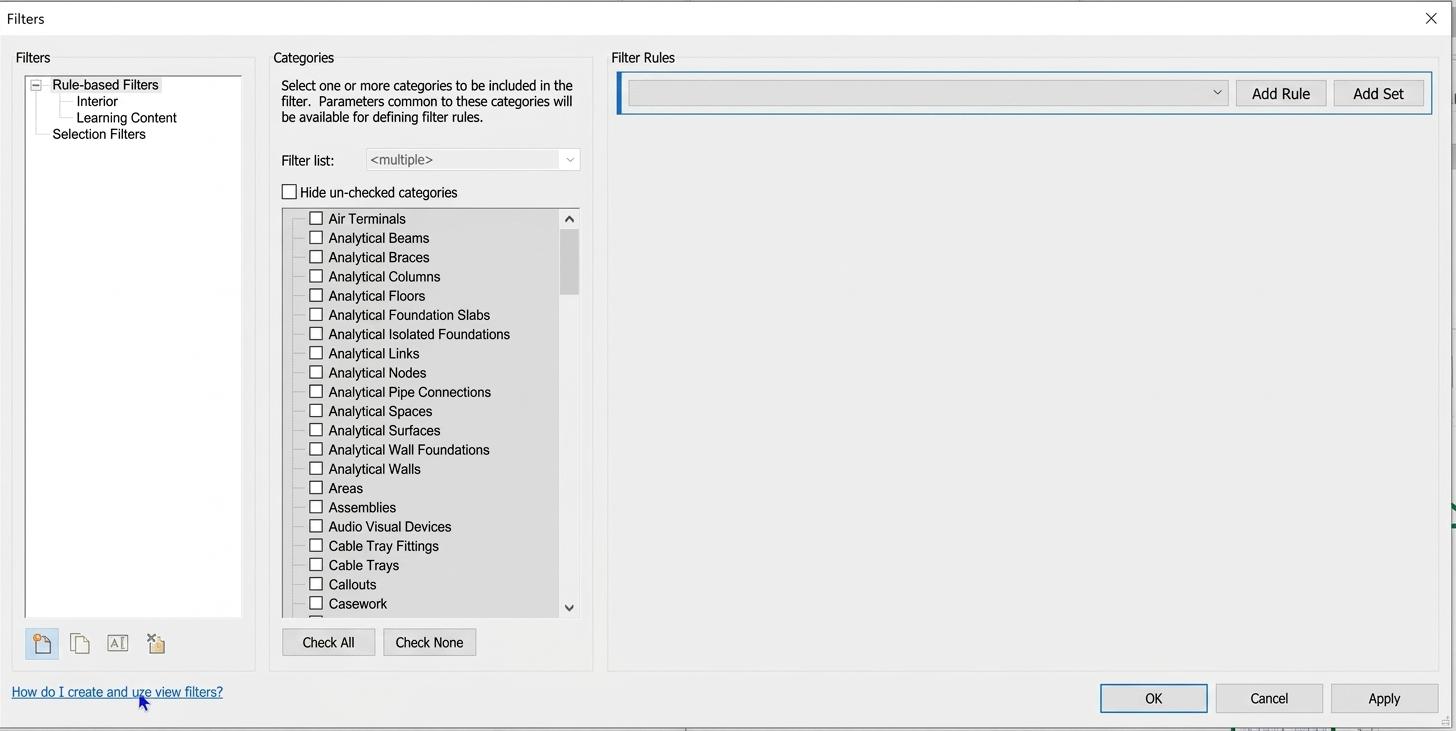 Revit filters