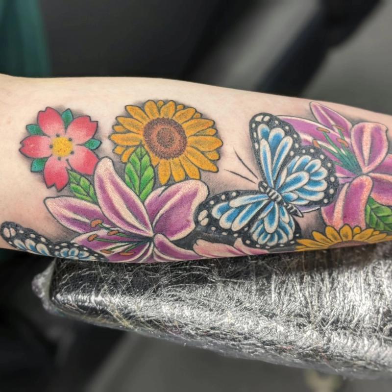 Flowers and Butterflys