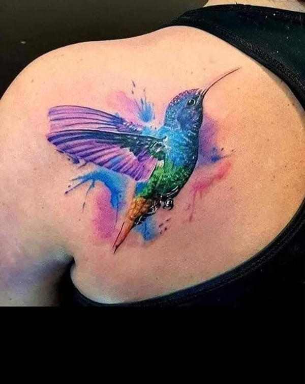 Watercolour bird