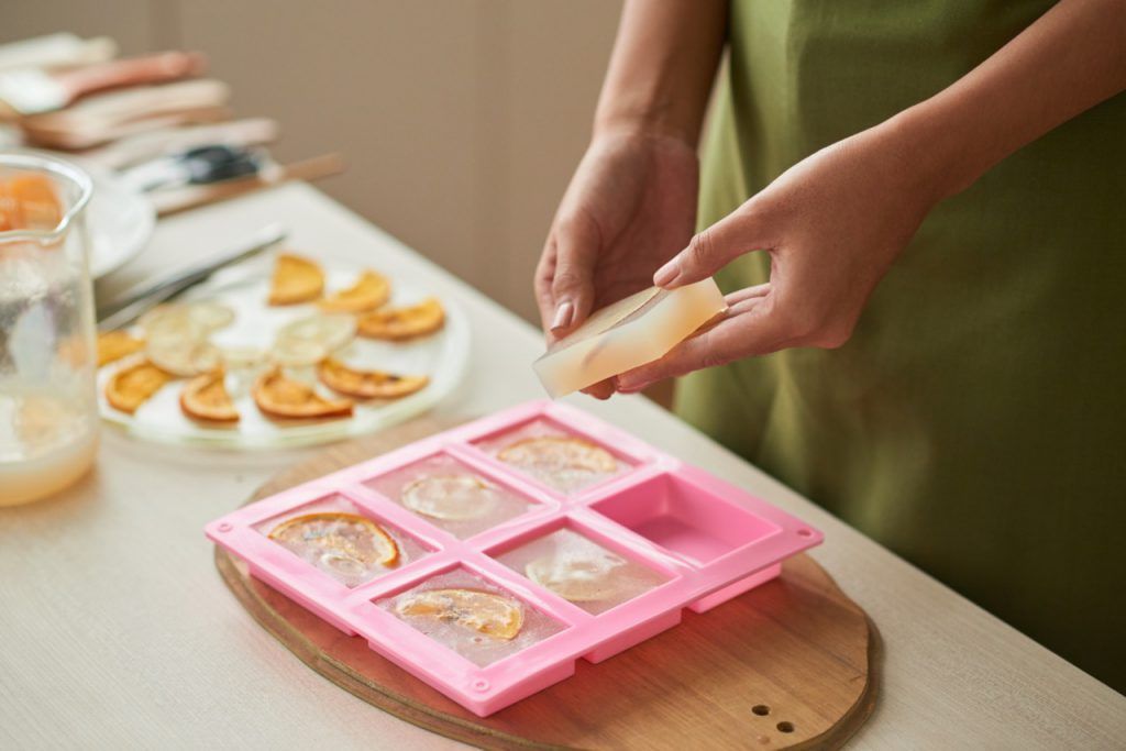 Silicone moulds for soap