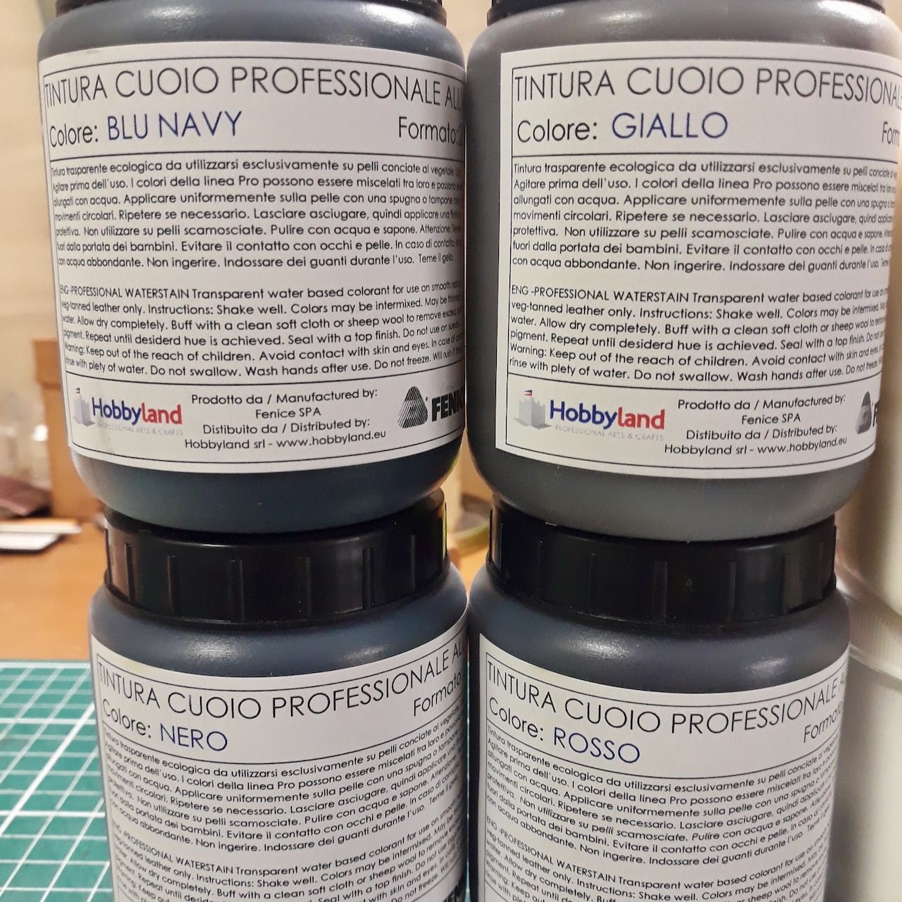 Tinturas para el cuero a base de agua de Hobbyland