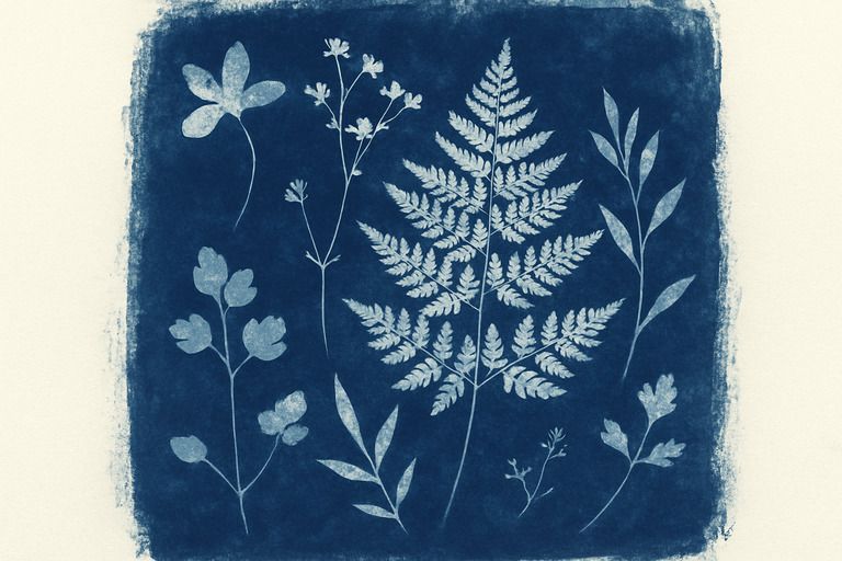 Cianotipia: crea stampe blu con la luce del sole