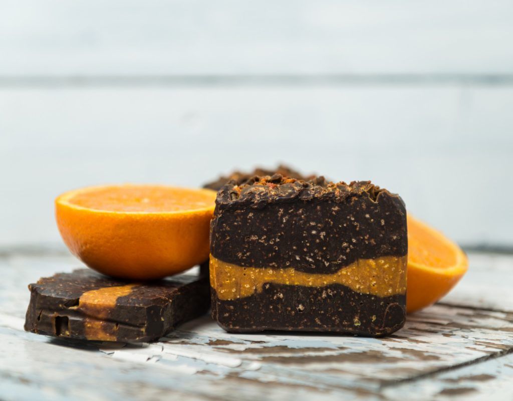 Multi layered hand made soap bar