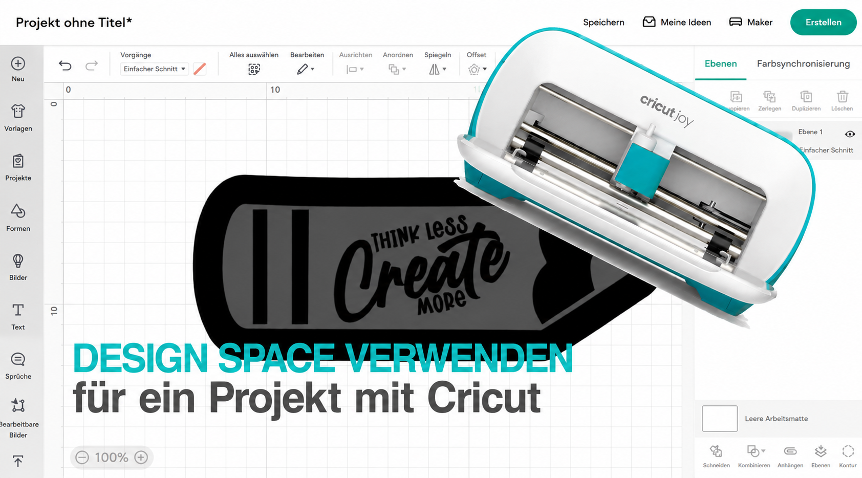 Personalisieren Sie Stoffe mit Cricut und machen Sie die ersten Schritte in Design Space