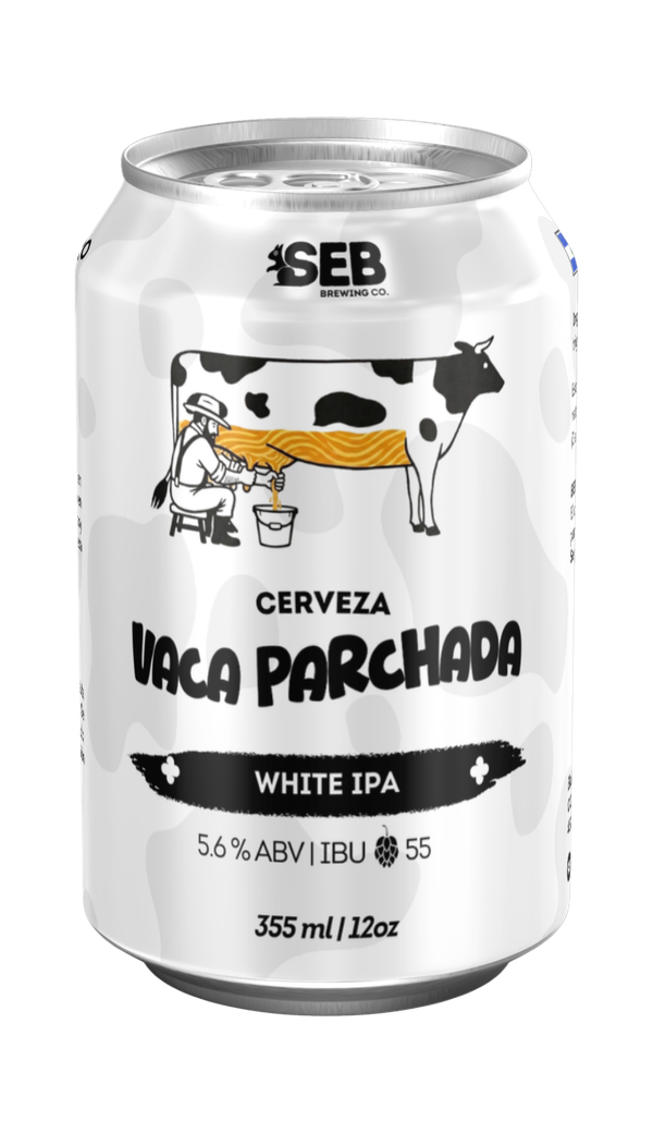 Botella de cerveza VACA PARCHADA