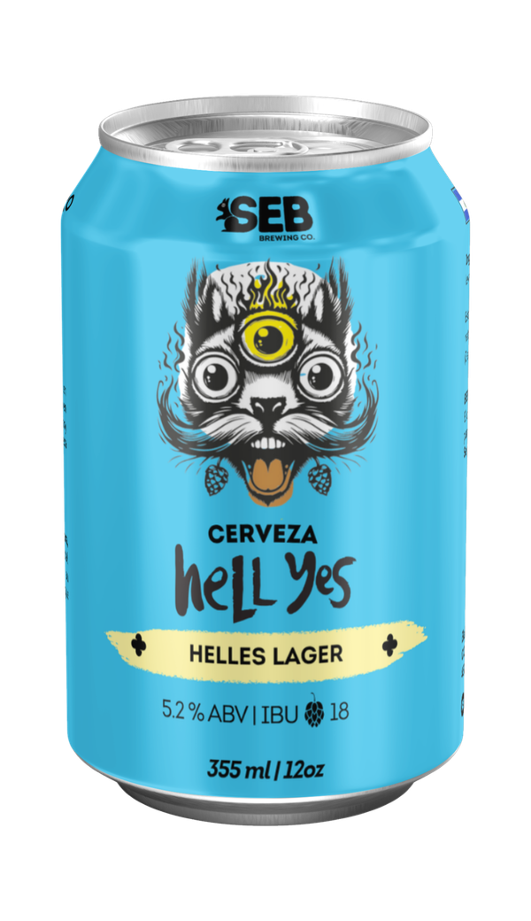 Botella de cerveza HELL YES