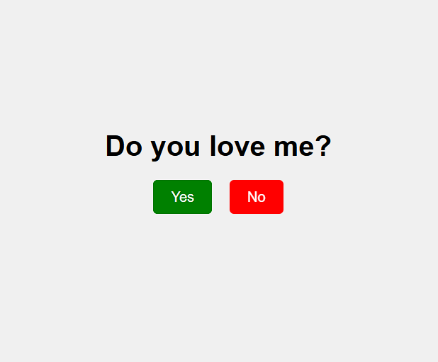 Do you love me? Turkish Button Code.