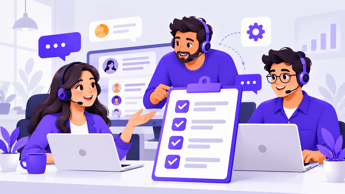Support team working through a Black Friday customer support checklist