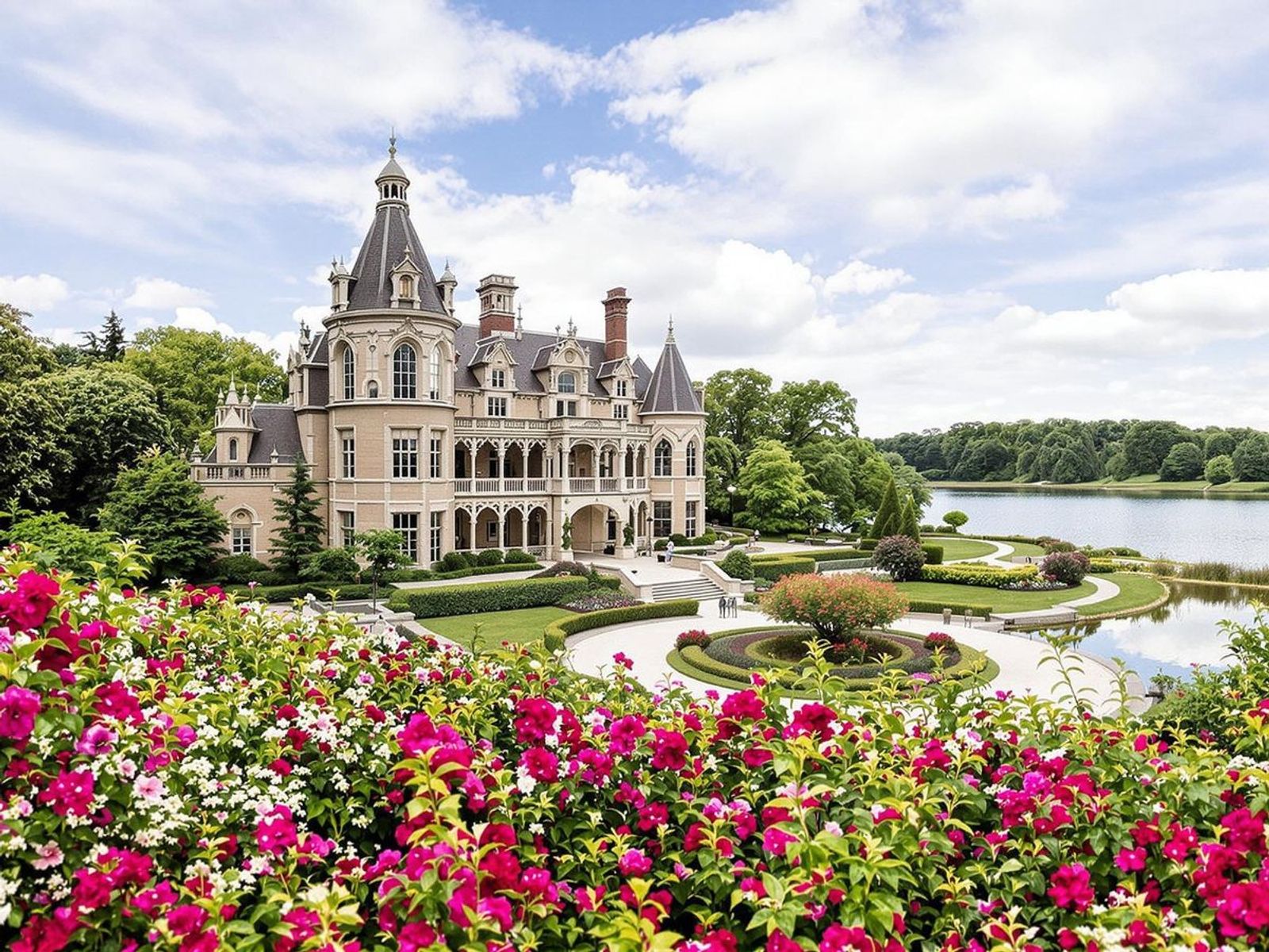wedding venues Mansion with gardens, ideal for weddings.