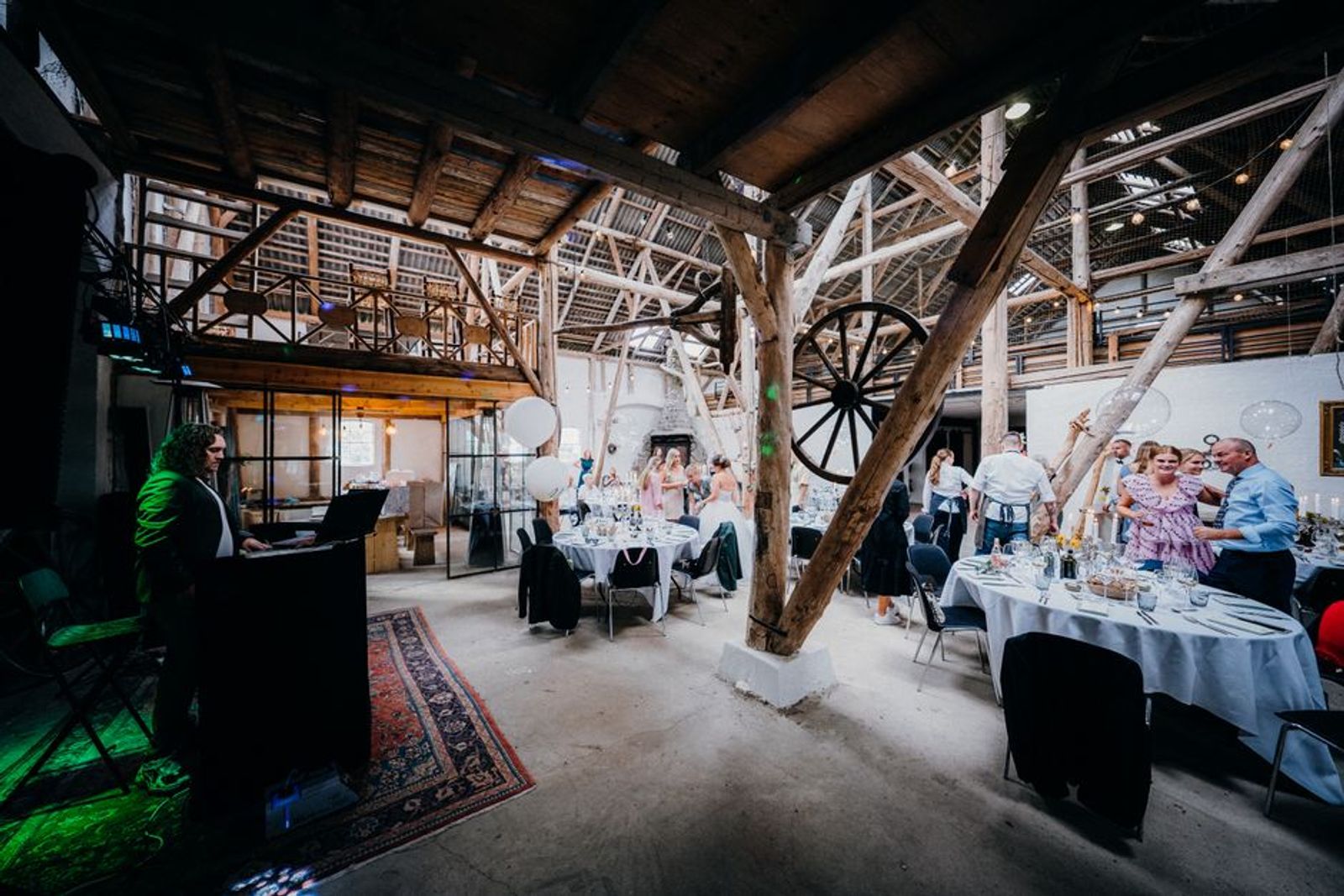 Rustic barn wedding setup - minnesota destination wedding locations