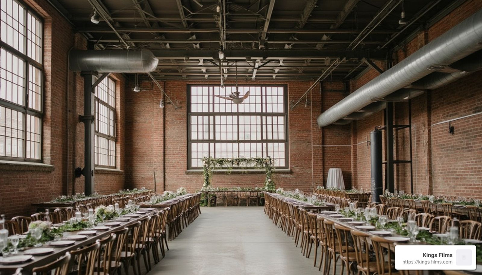 Vintage brick and soaring ceilings - industrial wedding venues minneapolis