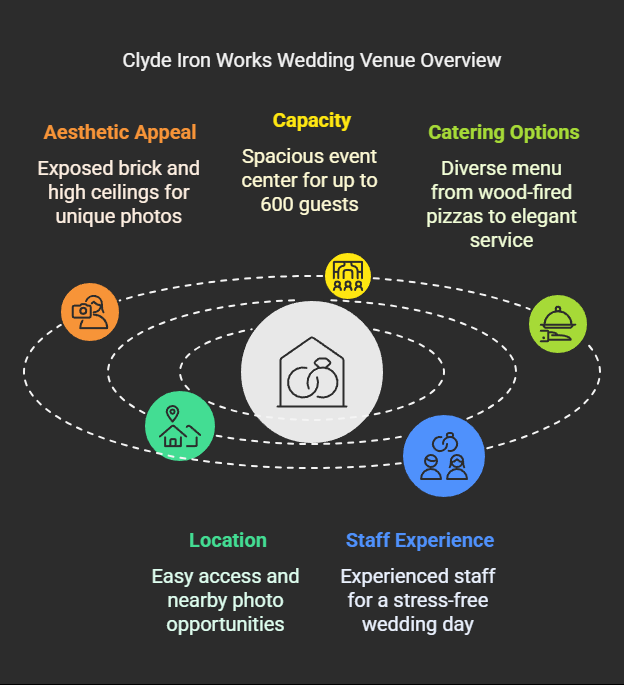 clyde iron works wedding venue highlights