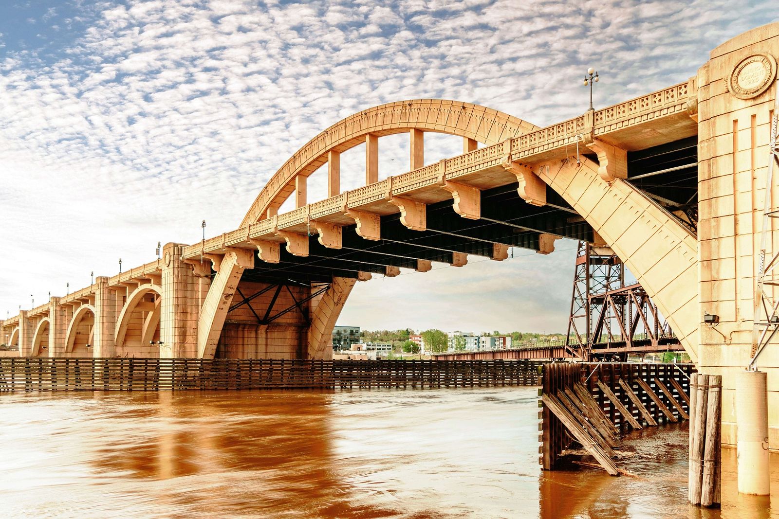 River Bridge Arched bridge spanning a river