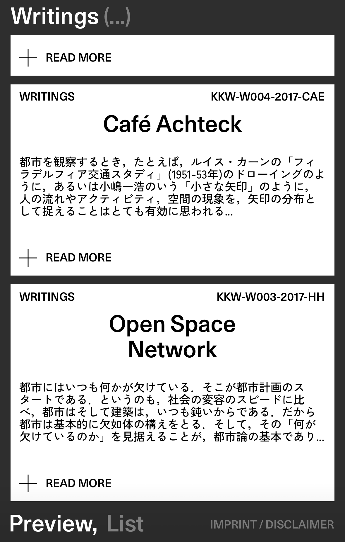 Preview Website of Kawahara Krause Architects