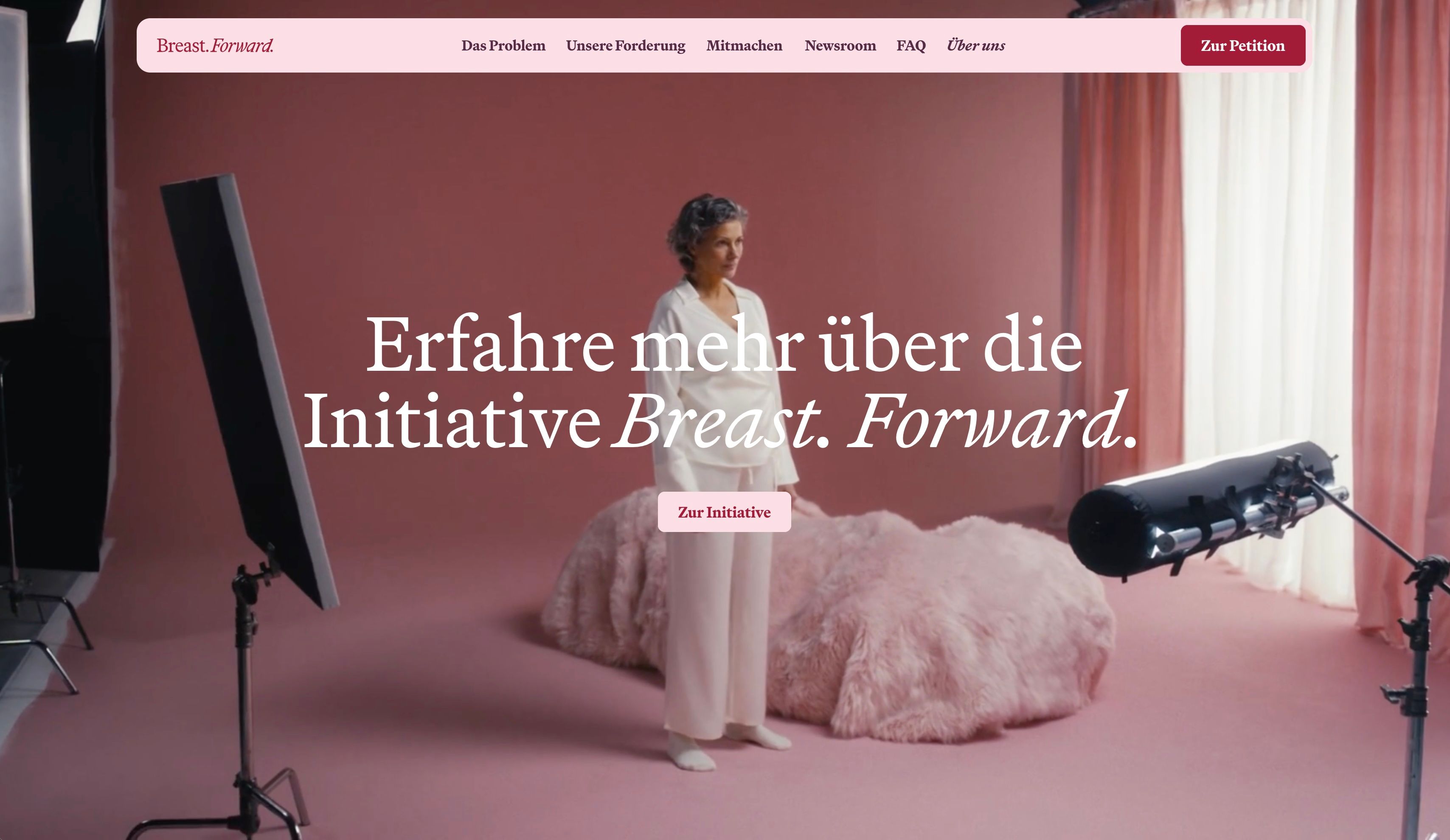 Preview Website of Breast. Forward.