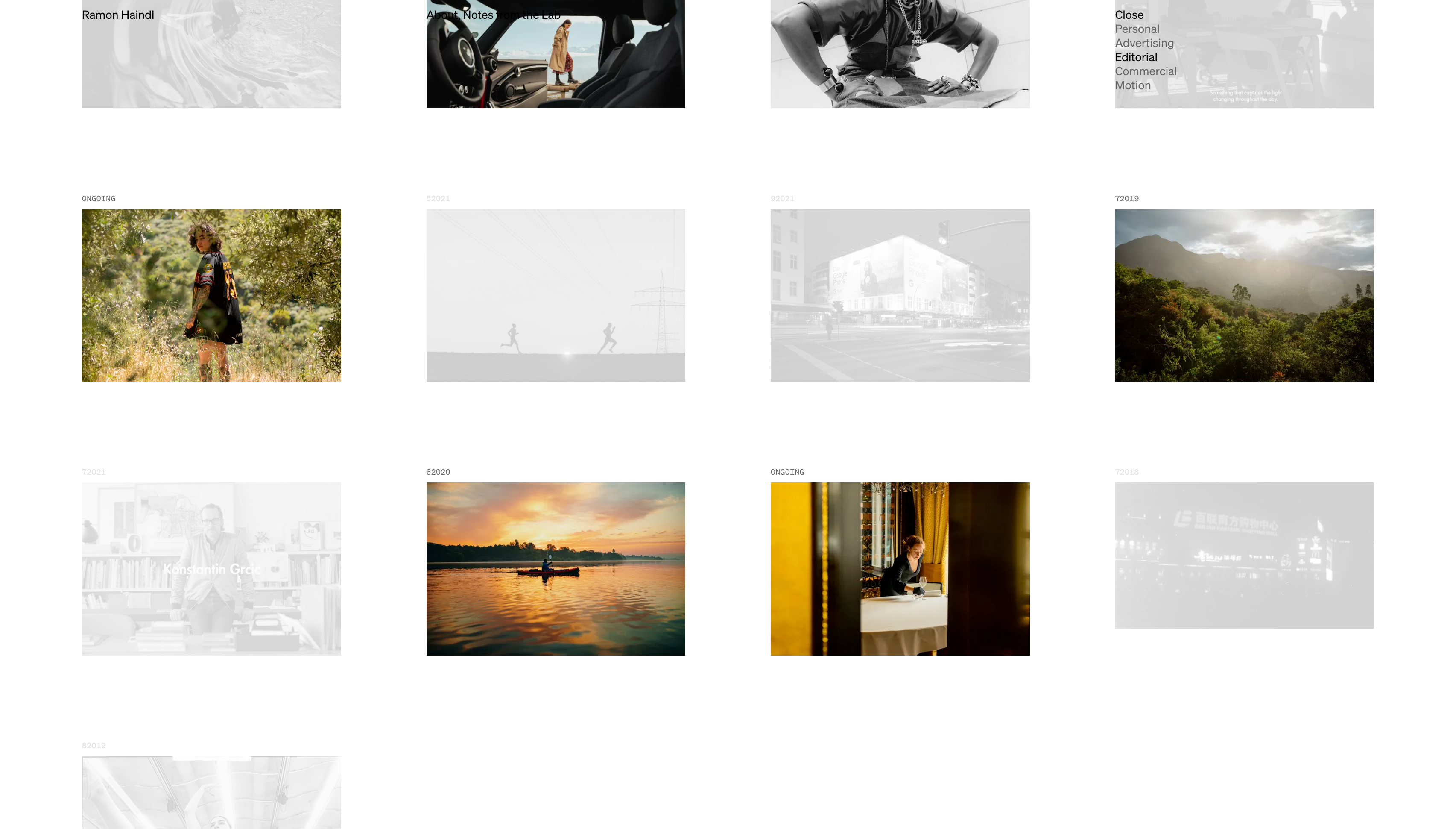 Preview Website of Ramon Haindl