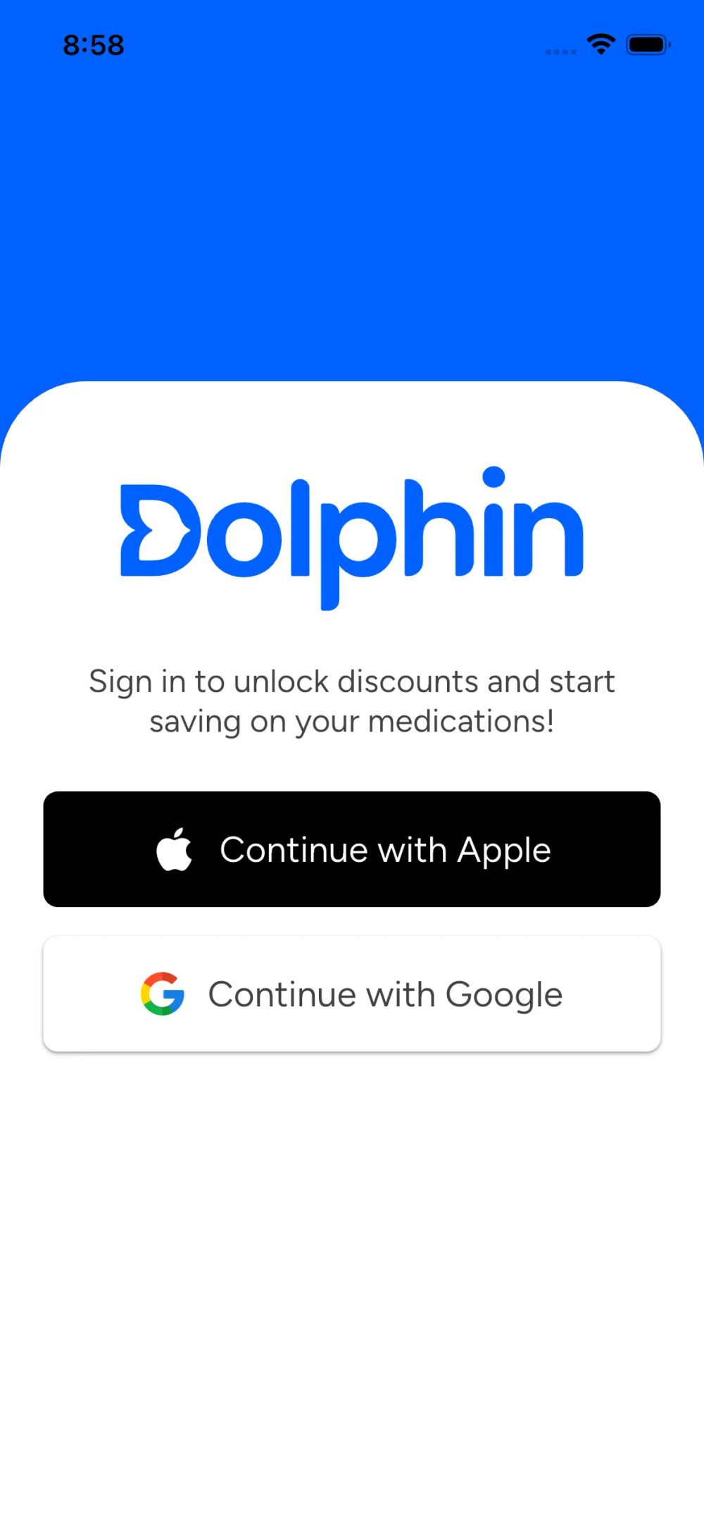 A more focused account entry experience