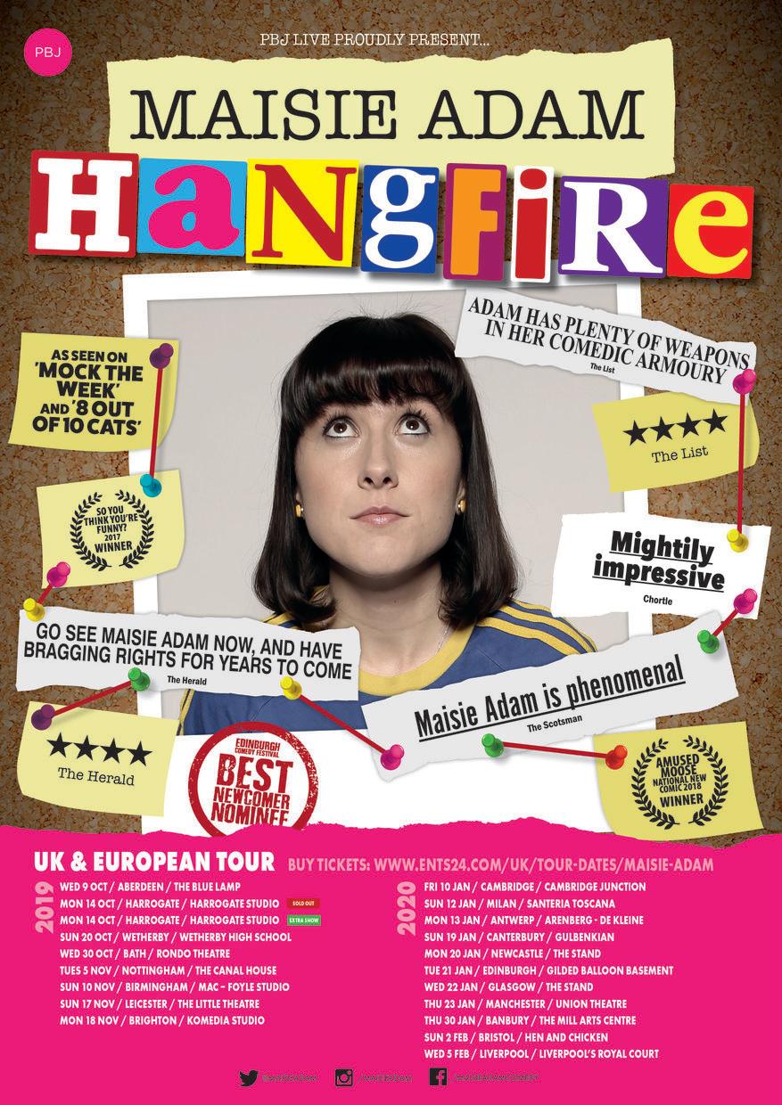 Maisie Adam embarks on debut UK Tour: Hang Fire