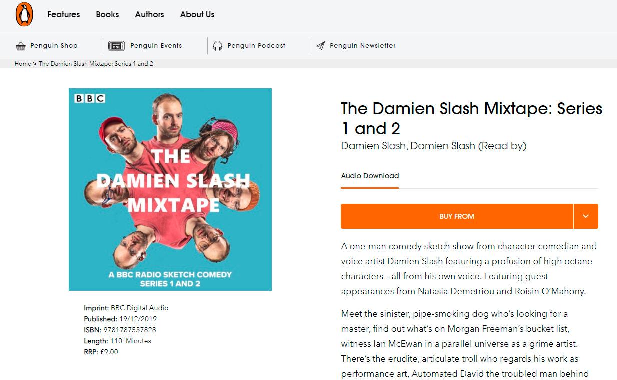 Damien Slash Mixtape Series 1&2 now available via Penguin