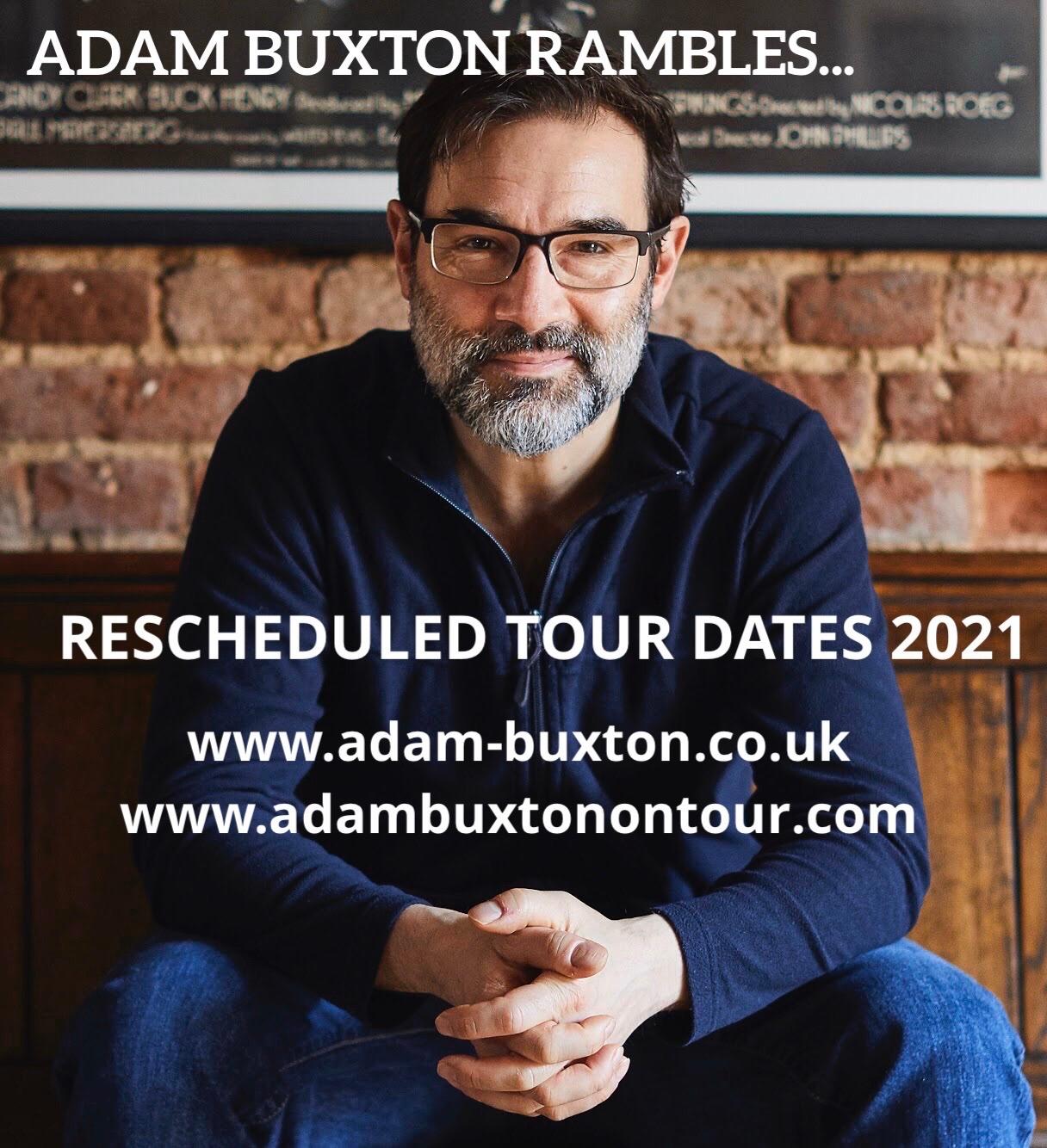 Adam Buxton - Rescheduled Tour Announcement