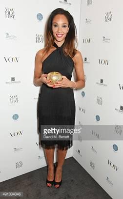 Camilla Beeput awarded the Next Generation Awards at The Voice of Woman Awards 2015