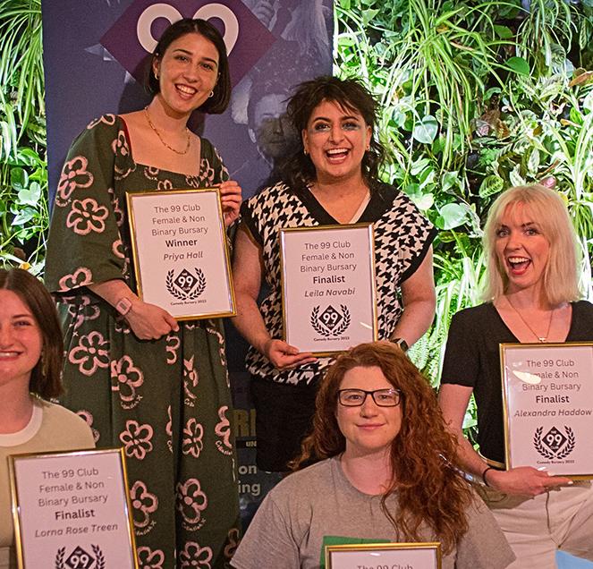 Announced for 2023’s Female & Non-Binary Comedians Bursary Programme By Bruce Dessau