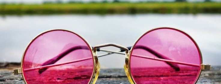 różowe okulary - zmiana nastawienia do życia