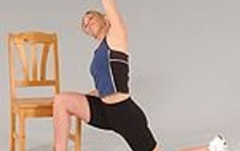 Arm overhead lunge hip flexor stretch