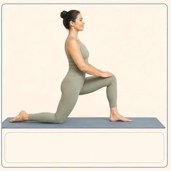 Half Standing Hip Flexor Stretch
