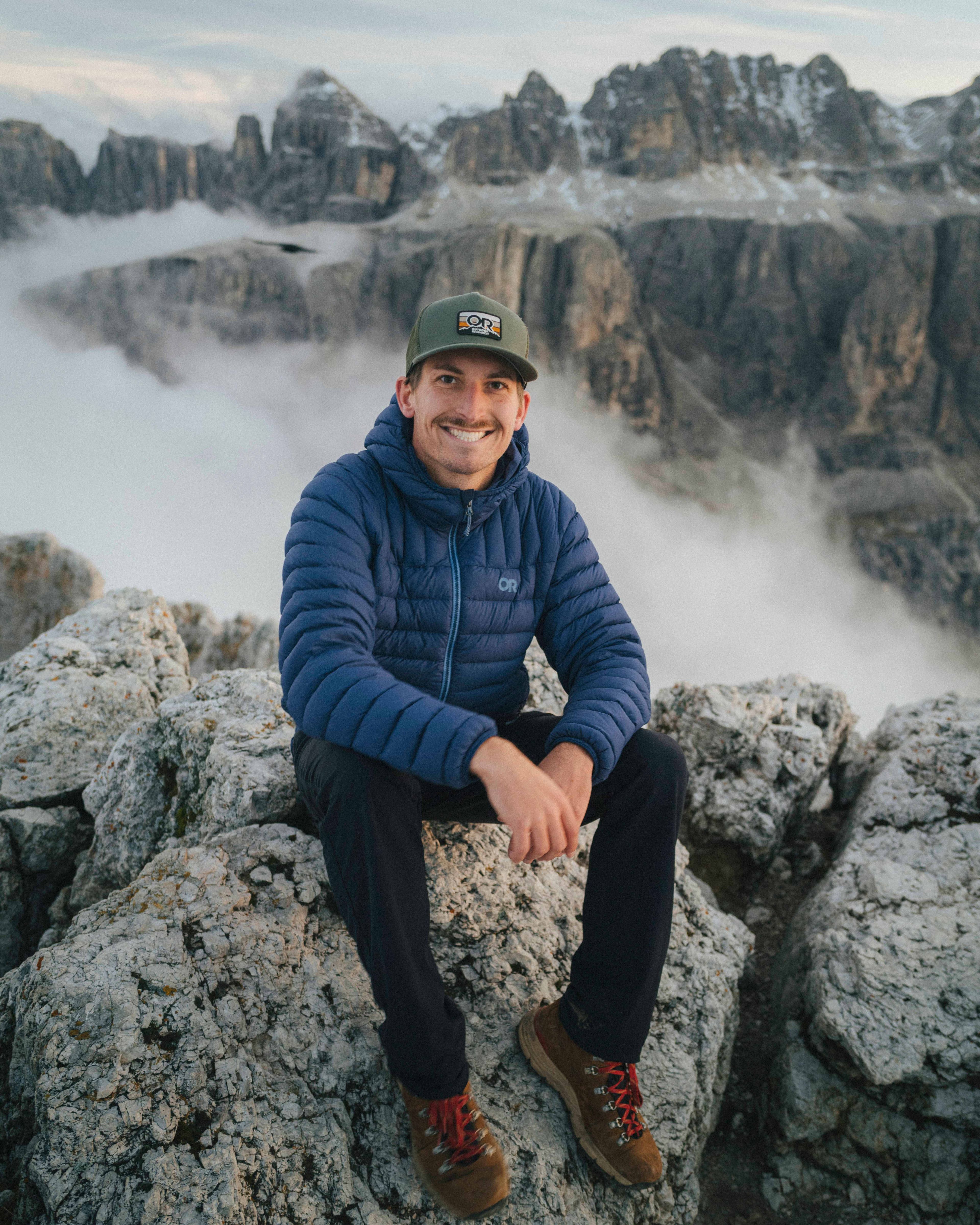 Justin on a mountain