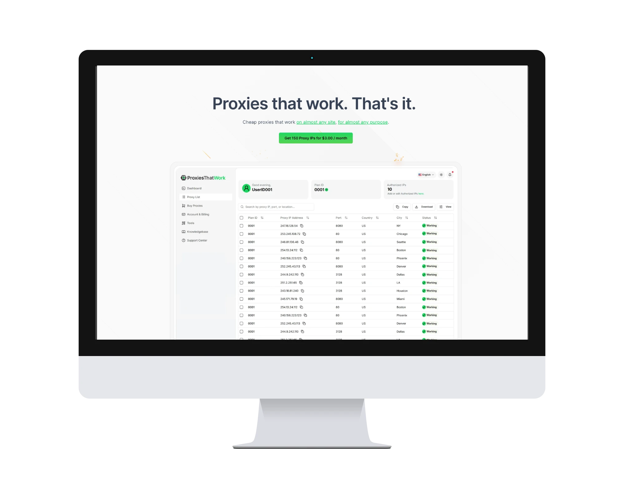 ProxiesThatWork Next.js web application