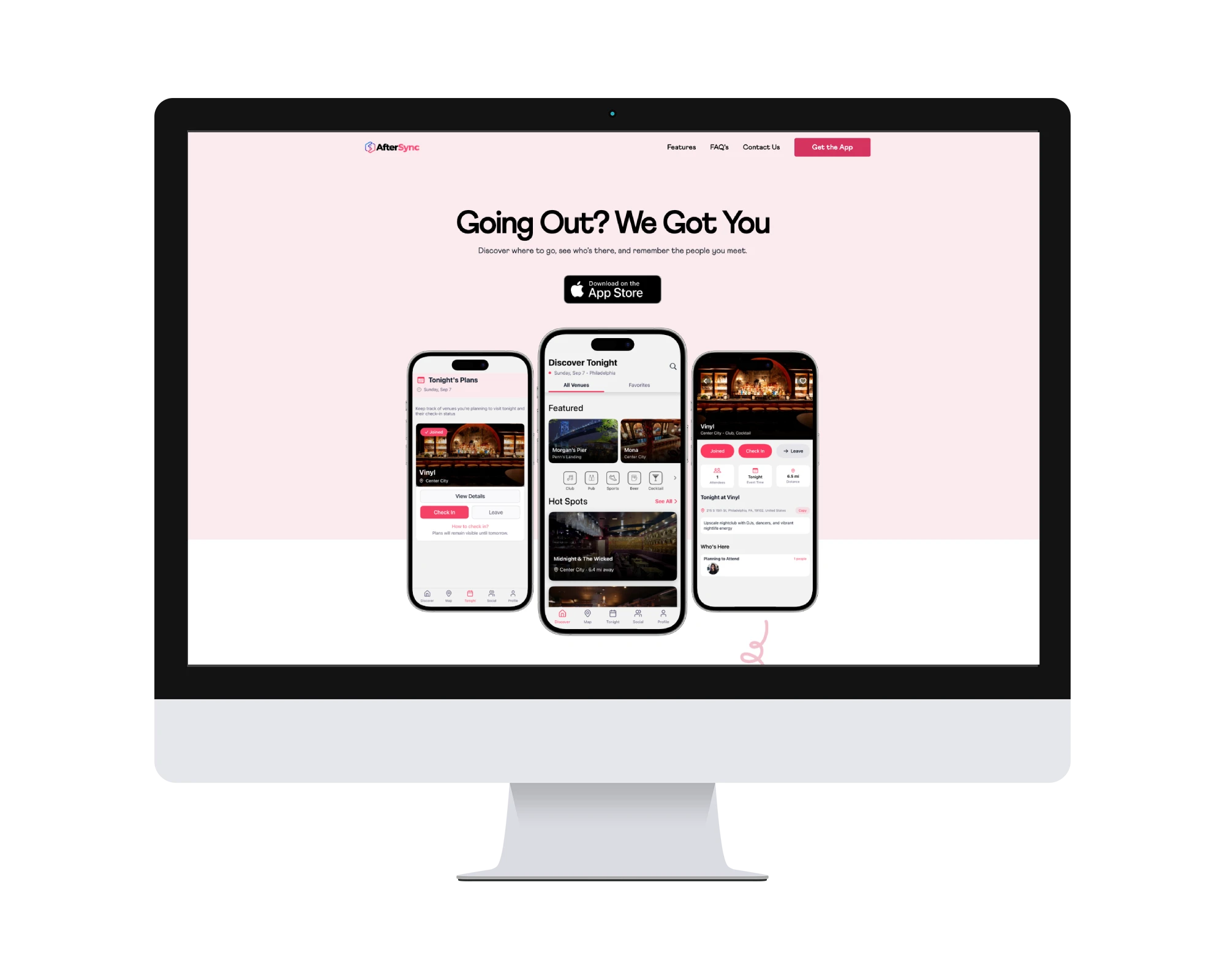 AfterSync responsive Figma-to-HTML landing page