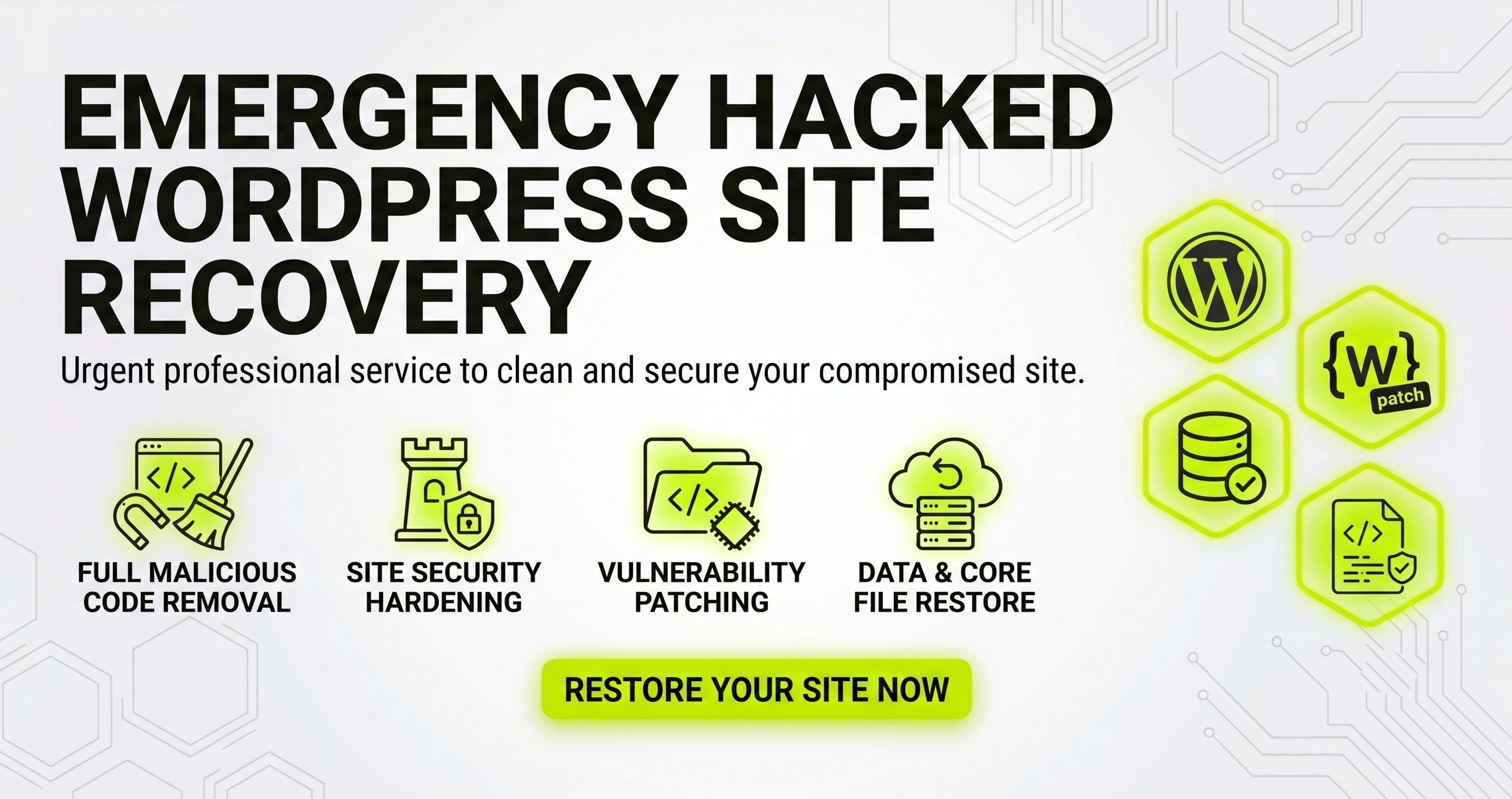 Emergency Hacked WordPress Site Recovery
