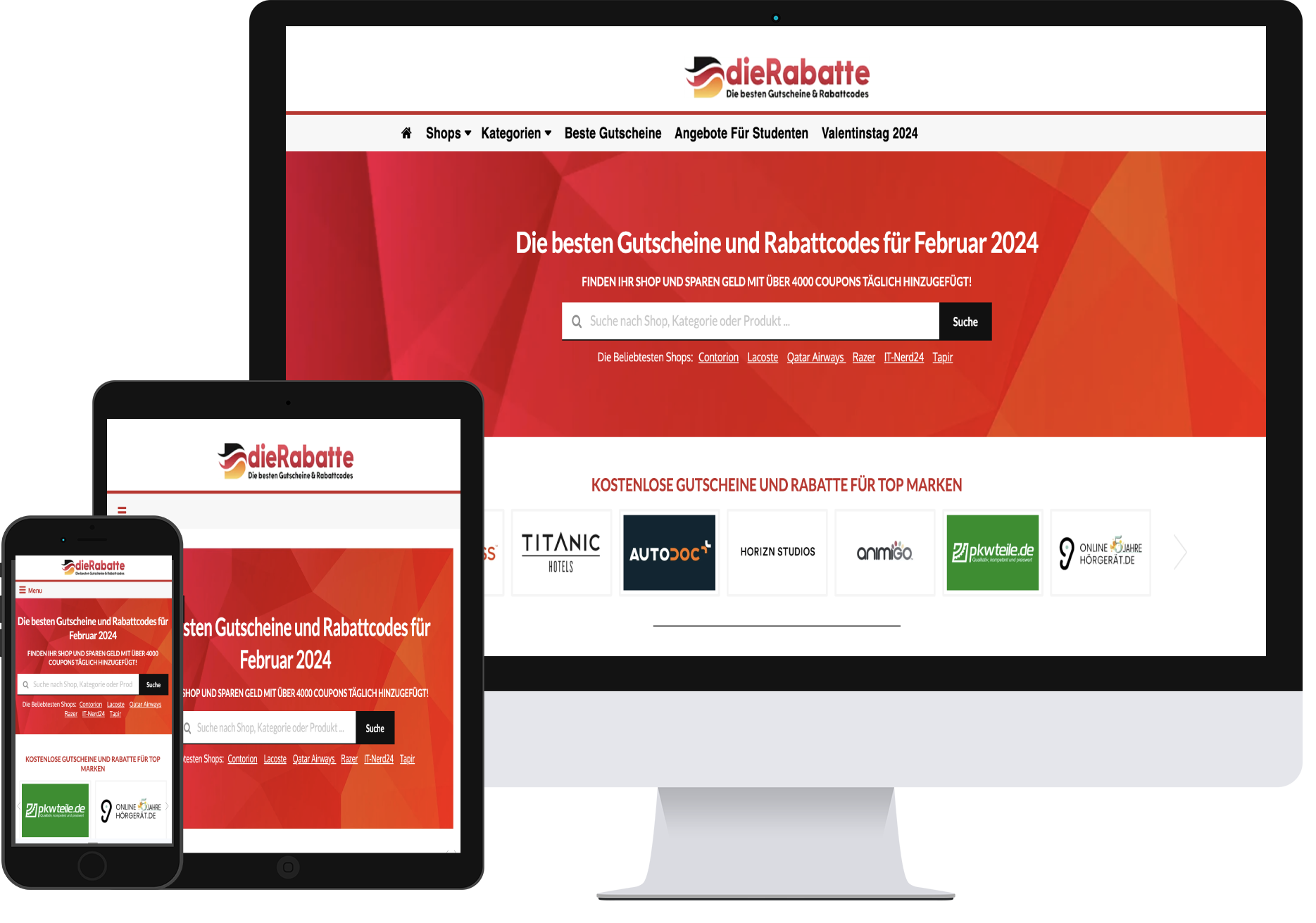 DieRabatte custom WordPress coupon platform