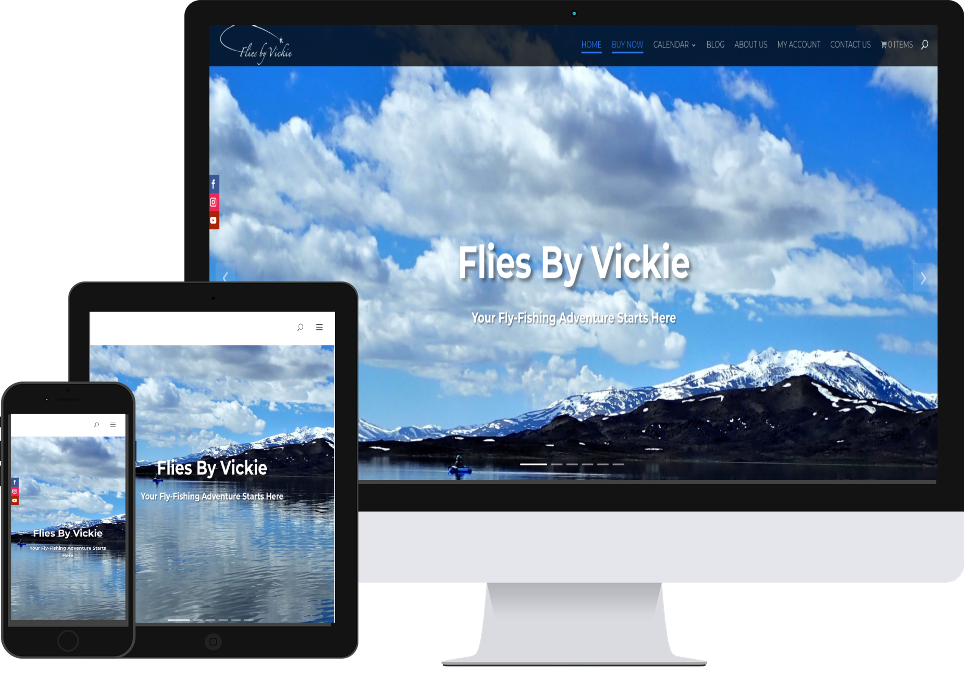 Flies By Vickie WooCommerce and booking website