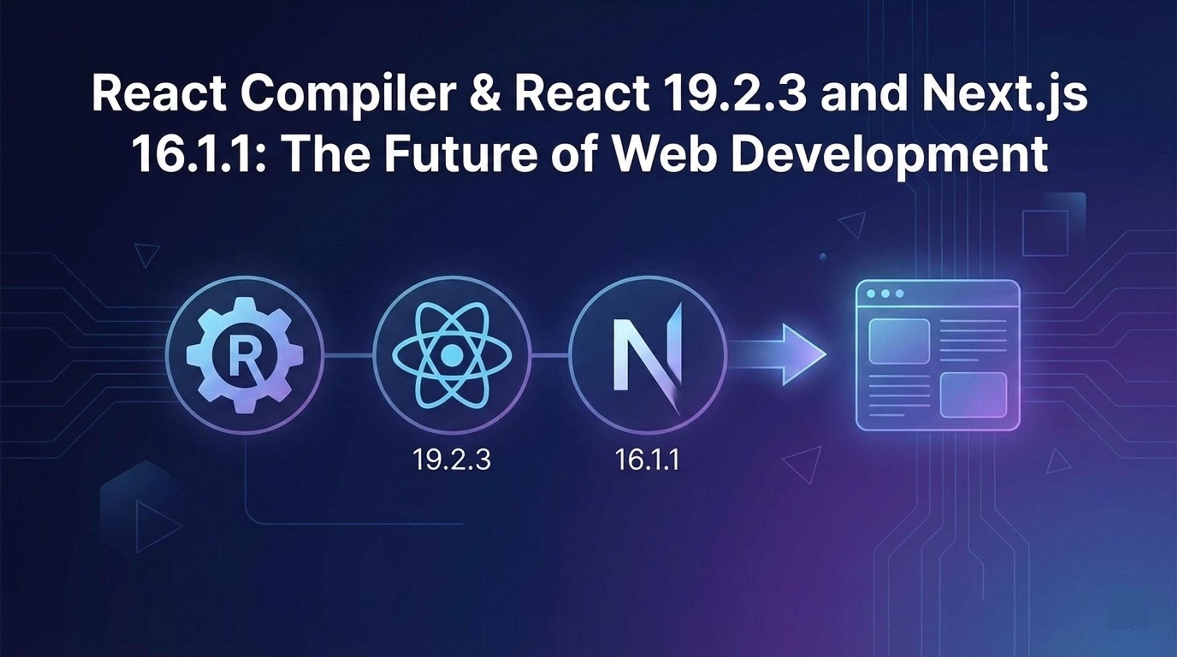 React Compiler, React 19.2.3 & Next.js 16.1.1