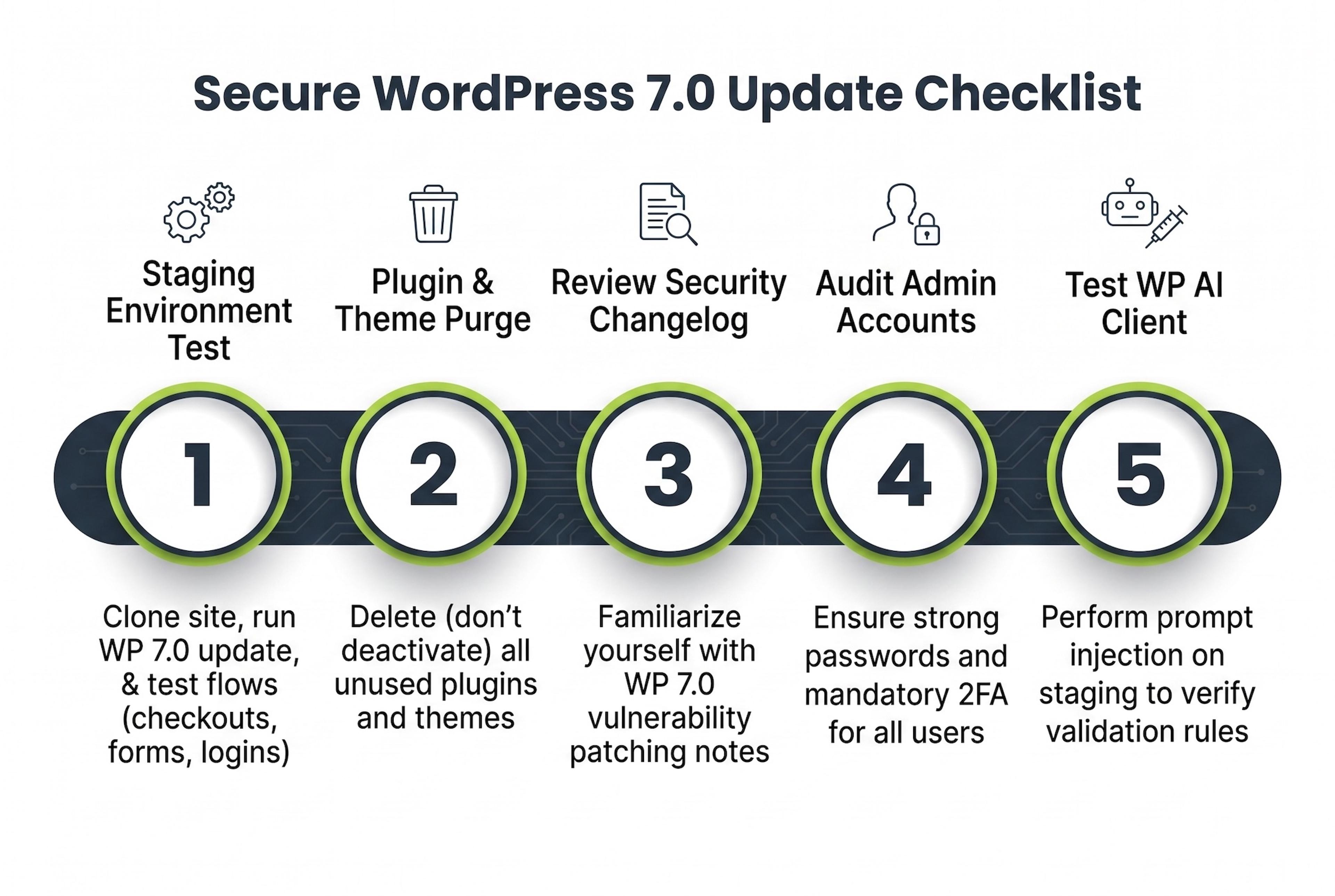 WordPress 7 Security audit Checklist
