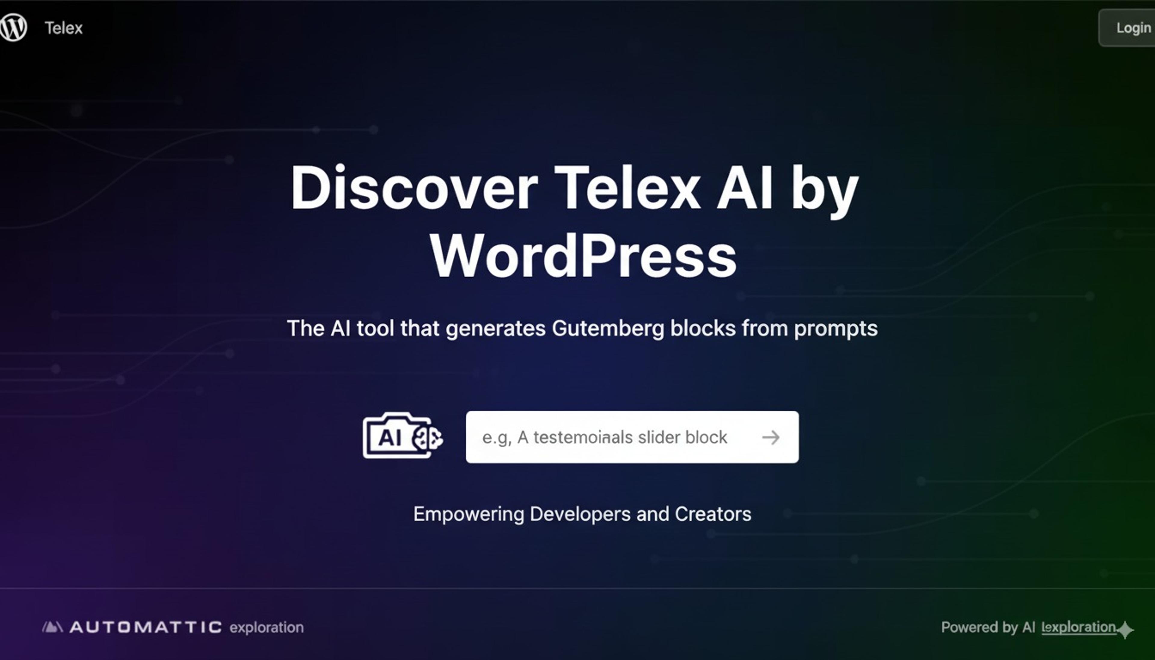 Discover Telex AI by WordPress