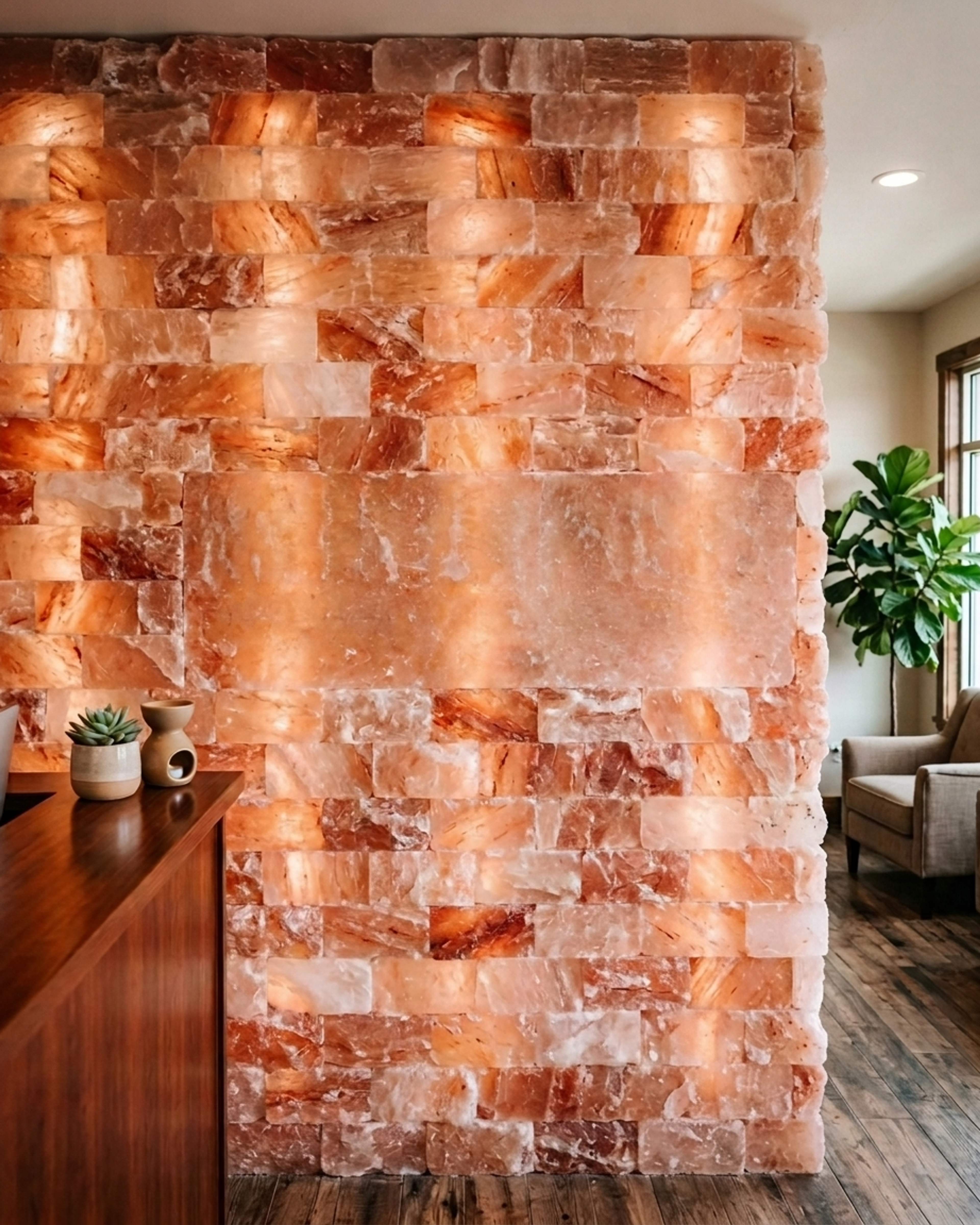 NS38 Himalayan Pink Salt Wall