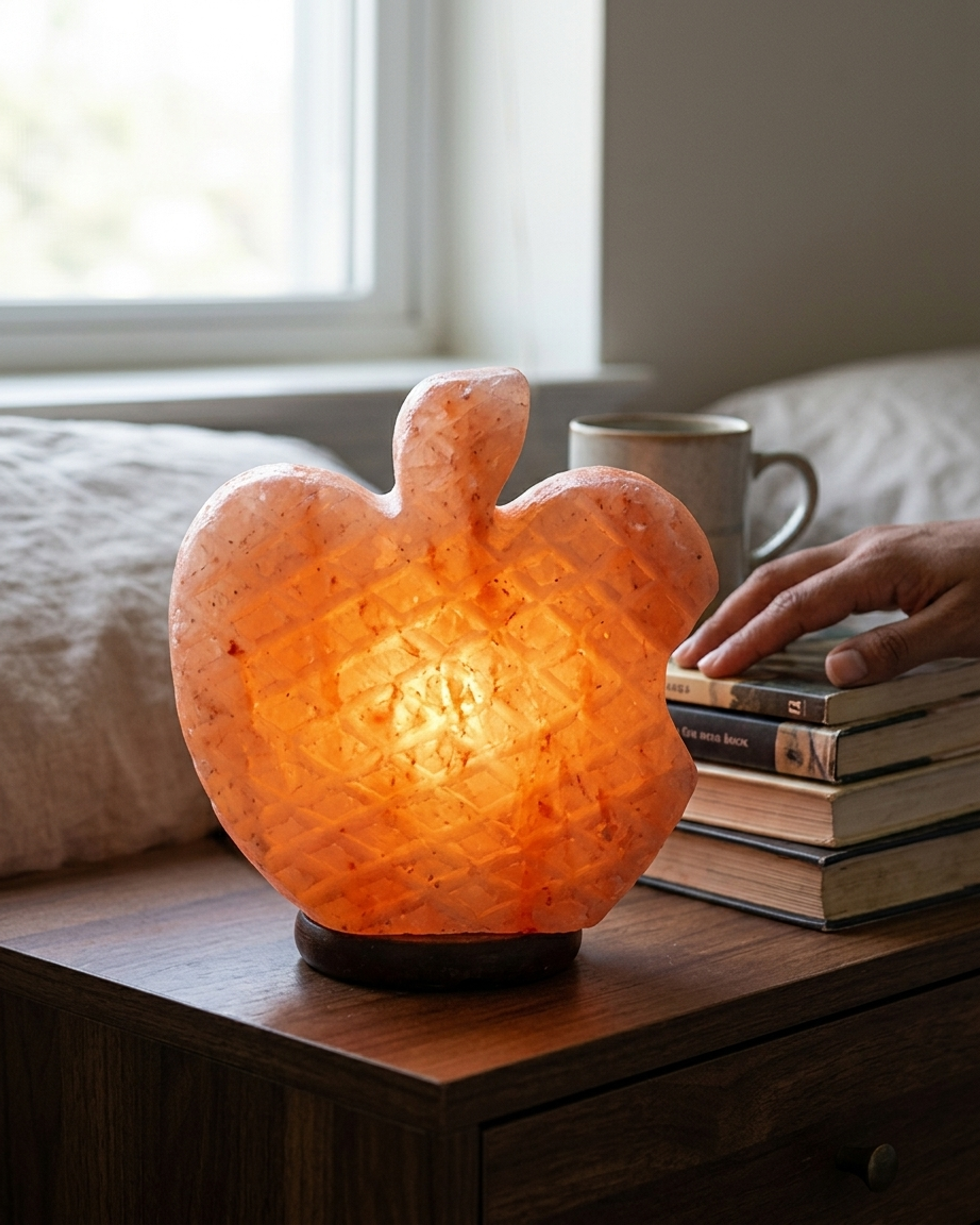 NS96 Himalayan Pink Salt Apple Lamp
