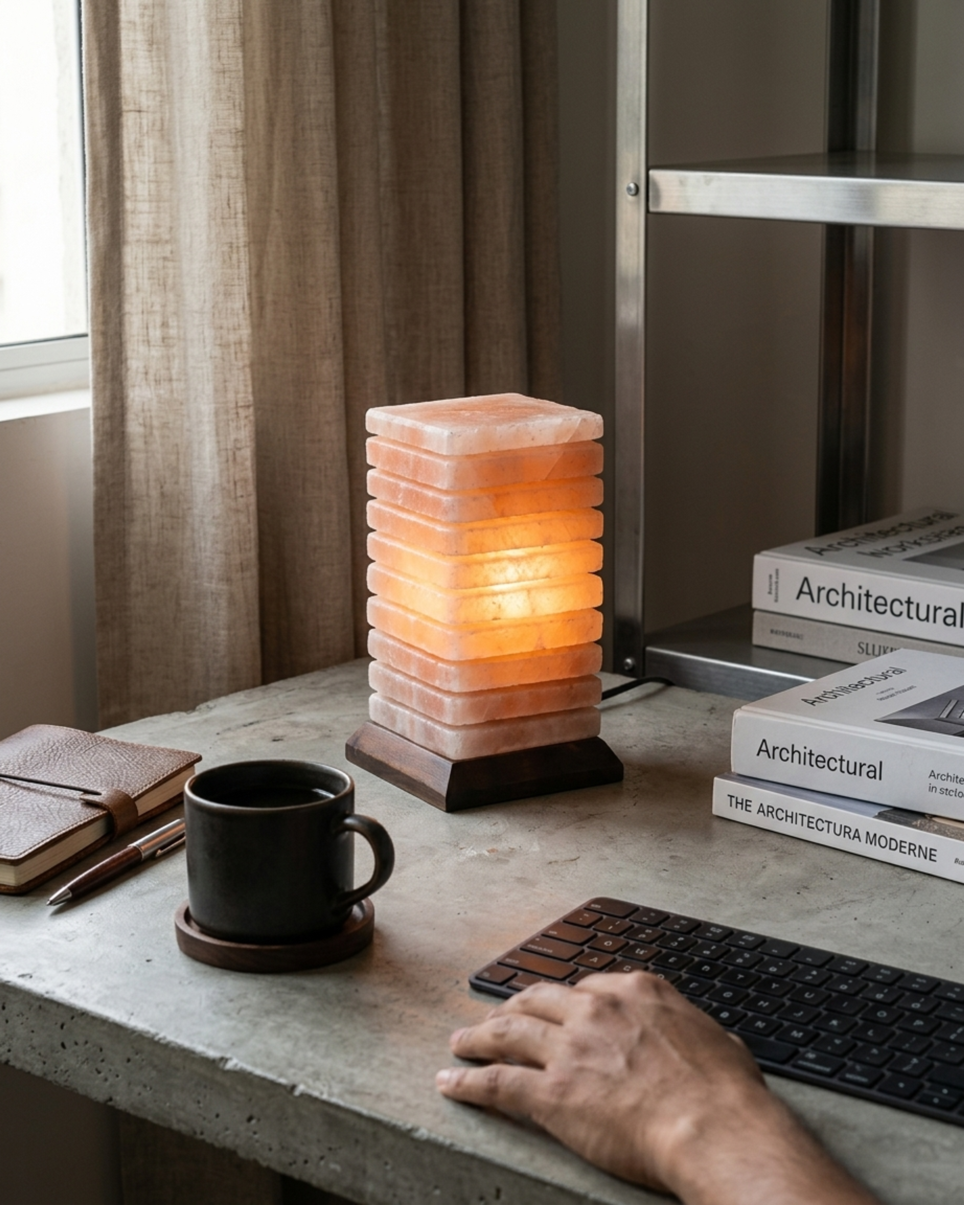 NS48 Himalayan Pink Salt Tower Lamp